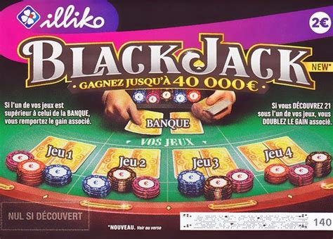 Blackjack jeux de grattage